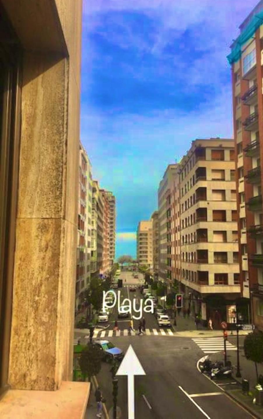 Rocamar Centro Playa San Lorenzo - Parking Gratuito Gijón Esterno foto